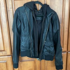 Obey faux leather jacket
